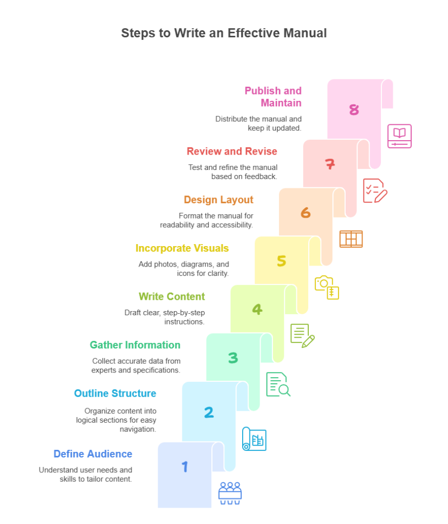 steps to write an effective instructional manual