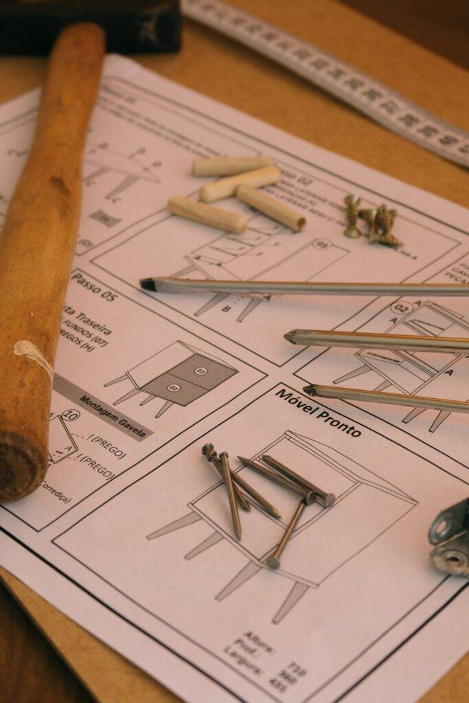 A Product Manual for Assembling a Piece of Furniture